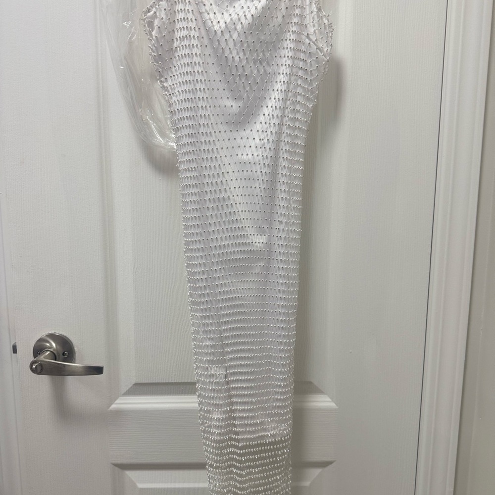 Delicious White Beaded Dress